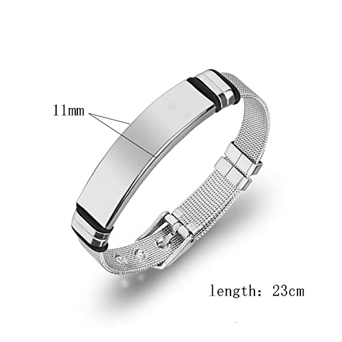 Stainless Steel Christian St. Benedict Prayer Bracelet for Protection, The Patron Saint Benedict Christ Lord Amulet Cuff Bangle Wristband Religious Talisman Jewelry for Men Women,Silver2