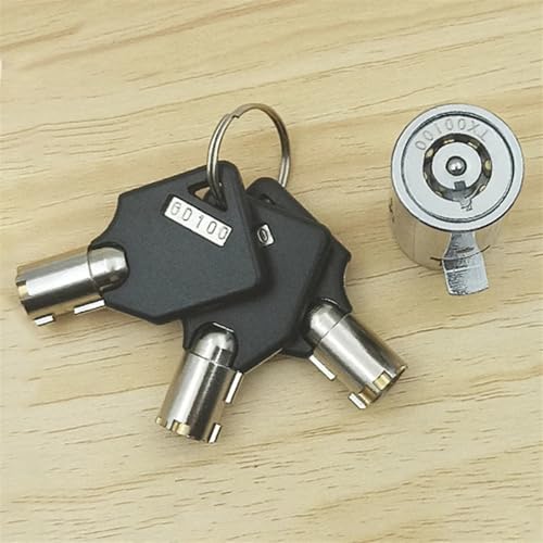 Serrure à clé batteuse cylindre interchangeable pour armoire et boîte