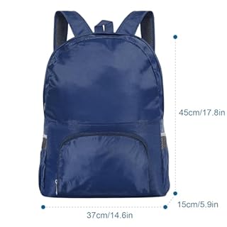 AiQInu Zaino Pieghevole Ultraleggeri, Impermeabile Multifunzione Zaino da Escursionismo Unisex zaino da viaggio Outdoor per Sport Arrampicata Campeggio Viaggio Ciclismo (Blu scuro)