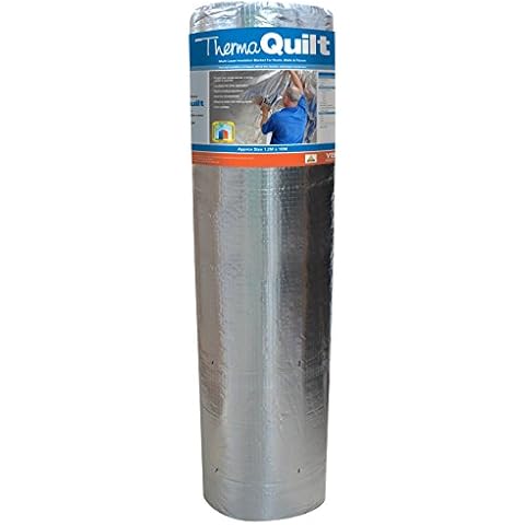 YBS Insulation 9 TQ BRI 1200 X 10 Aluminium Foil Insulation, Metalic, 1200mm x 10m Cover