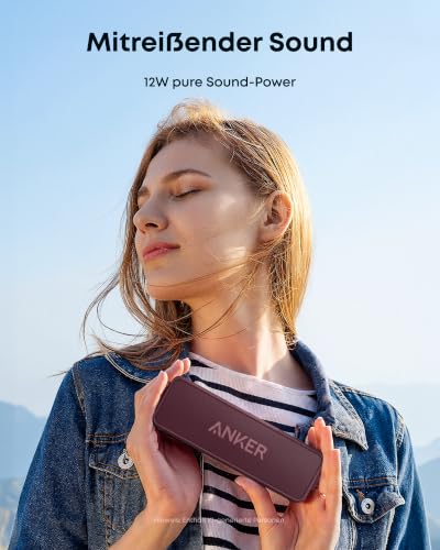 soundcore 2 by Anker Bluetooth Lautspreche(burgundy) – Ansicht 3