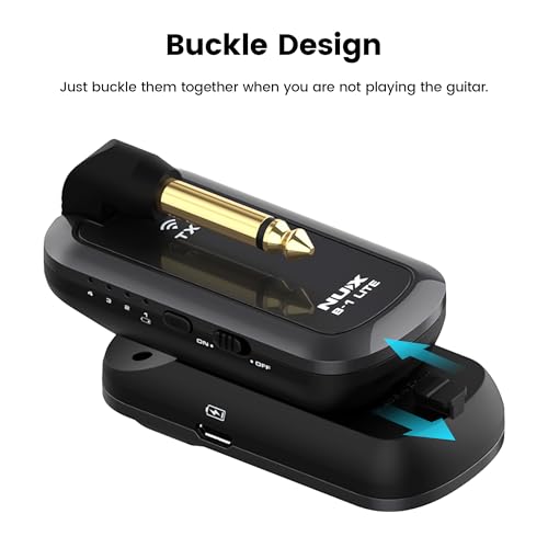 Image of NUX B-1 Lite Guitar Wireless System 2.4GHz Less than 5ms Latency Anti WiFi Interference