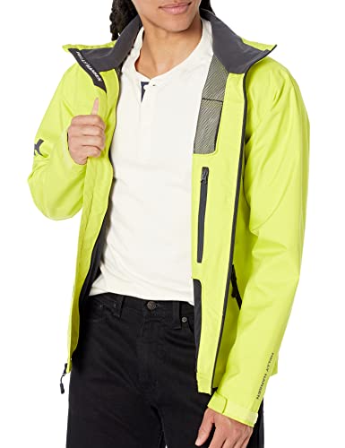 Image of Helly-Hansen mens Crew Midlayer Fleece Lined Waterproof Windproof Rain Jacket