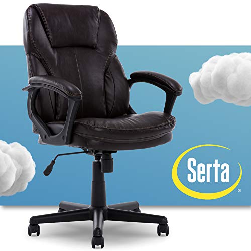 Serta Manager Office Chair, Ergonomic Computer Chair with Layered Body Pillows, Contoured Lumbar