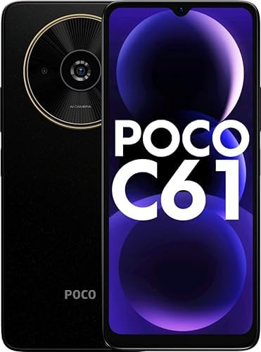 Poco C61 Diamond Dust Black 4GB RAM 64GB ROM