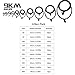 9KM DWLIFE Fishing Rod Guides Fishing Rod Repair Kit Large - 120pcs Spinning Rod Guides Stainless Steel Rod Eyelets Fishing Rod Replacement Guides