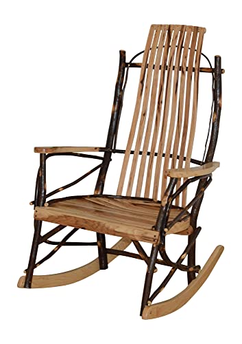 Amish Large 9-Slat Hickory Rocker