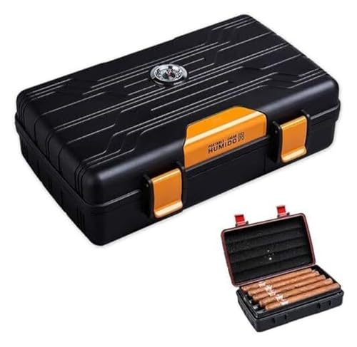 Humidor portatile for sigari con umidificatore e igrometro - Scatola da viaggio super leggera, regalo for appassionati