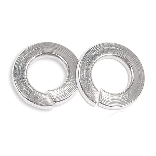 Fastener Tree M10 Split Lock Washers, 304 Stainless Steel Spring Lock Washer For Bolts 50Pcs #TOP4