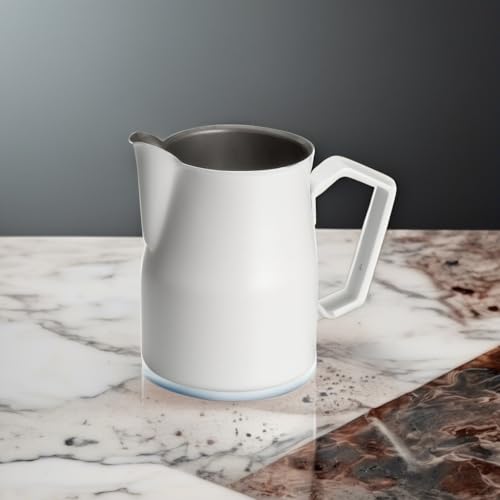 Motta 8007986024350 Europa Milchkännchen, Professional Antihaft 350 ml, Stahl, weiß, 11 x 6, 2 x 10 cm – Ansicht 2