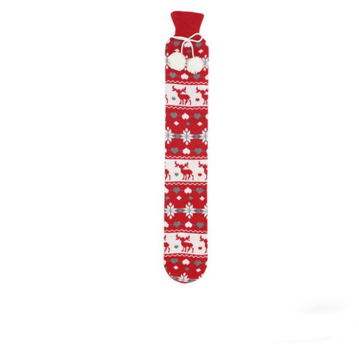52 * 9,5 cm Handwärmer Extra Lange Wärmflaschentasche mit Flanelltaschenabdeckung Handfüße Erwärmungswasserfüllung Wärmflasche 1L-Muster 12
