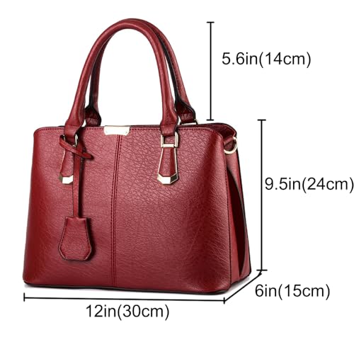Dayfine Top Handle Handbags for Women PU Leather Satchel Handbag Tote Bags Purse Ladies Briefcase Shoulder Bag Crossbody Bag4