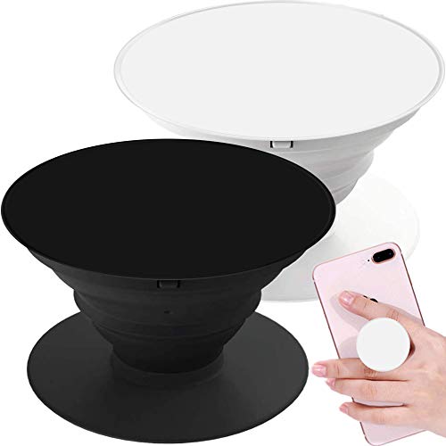 AESTBU 2 Piezas de Agarres/Soportes Expansibles para Teléfonos Móviles y Tabletas - Blanco Negro