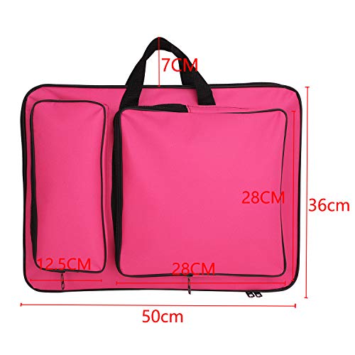 Image of JIAHG Art Portfolio Carry Tote Drawing Board Bag - Painting, Sketch Pad Storage - Professional Art Organizer