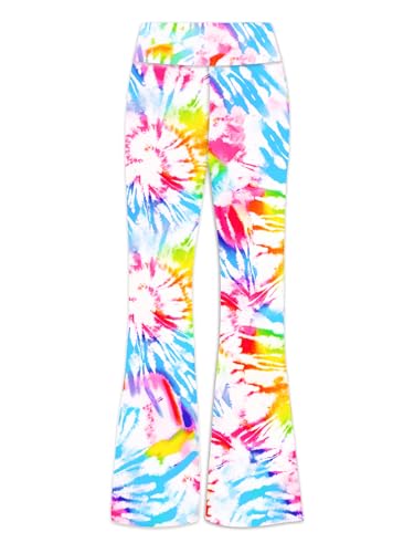 Image of Deerose Girls Halloween Hippie Bell Bottom Pants High Waist Flare Pants 5-14 Years
