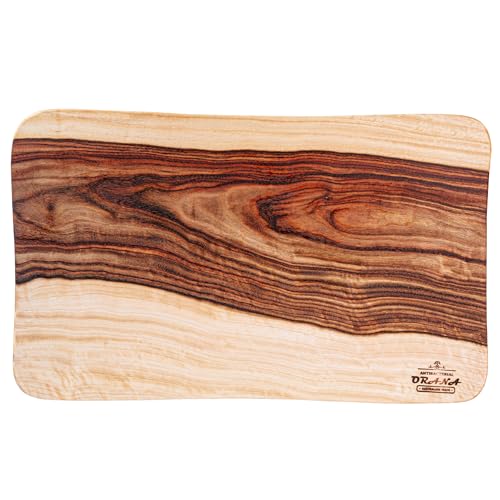 Tabla de Cortar de Madera Orana Grande 45,7 x 27,9 cm – Una Pieza Sólida, Sin Pegamento – Tabla para Charcutería y Servir de Laurel de Alcanfor Australiano, Amigable con Cuchillos, Reversible con Borde Ondulado, Hecha a Mano en Australia miniatura 1