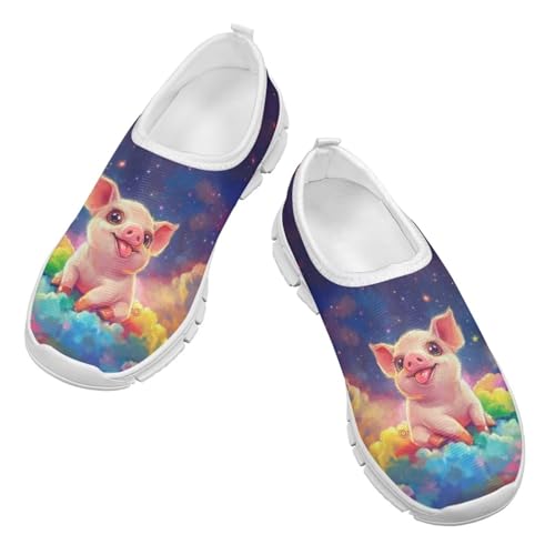 Kids Athletic Shoes Cute Girls Slip On Tennis Shoes Comfy Boys Casual Shoes2