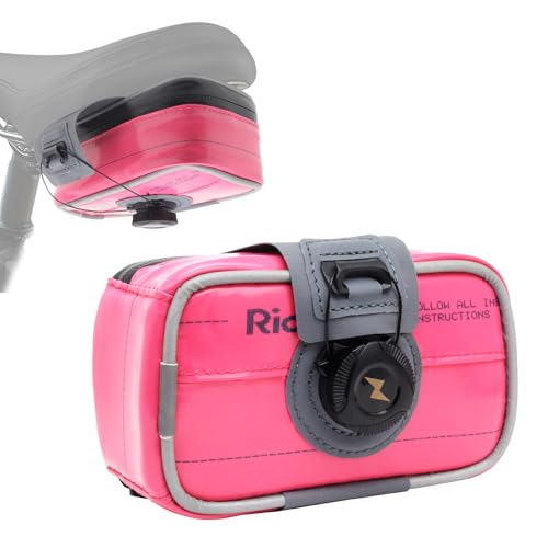 Sacoche de selle vélo rose pour cyclisme urbain et sorties route