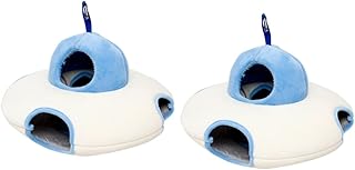 Didiseaon 2 Peças Ninho De Hamster De Estimação Rede De Inverno Ouriço Cama De Inverno Rede De Hamster Brinquedo De Banana Rede De Dormir Rede De Dormir Ninho De Animal De Estimação Quente