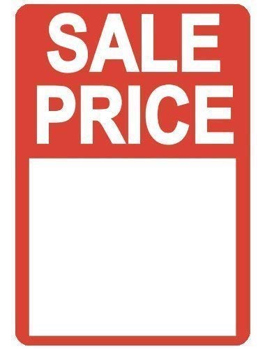 Pegatinas Sale Price (precio de rebajas) de Audioprint Ltd - pack de 200 unidades - 45 x 65mm
