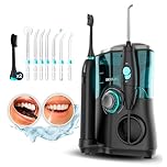 Cecotec Centro di Cura Orale ToothCare Jet Clean. 18 W, Irrigatore con capacità di 600 ml, 10 livelli di pressione, 7 testine e Spazzolino Elettrico con 5 modalità.