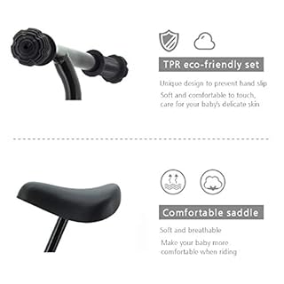 Stream 12" Balance Bike Carbon Steel Frame No Pedal Walking Balance Bike Training Bicycle for Kids and Toddlers 2- to 6 Years Old (blue)