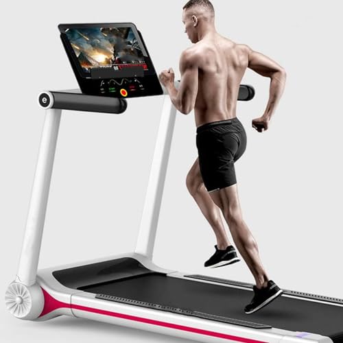 Image of Folding Treadmill,Home Treadmills,Electric Motorized Running Machine,with High-End LED Al Display,Distance,Calories,Speed,Etc.2.5HP Power,12.8KM /H Max Speed
