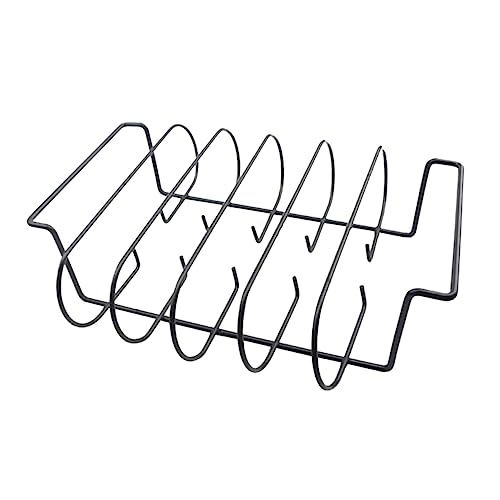 CLISPEED Griglia Portatile per Barbecue all’Aperto, Supporto Robusto per Bistecche e Costine di Pollo, Design in Filo di Ferro per Cottura Uniforme, per Picnic, Campeggio e Grigliate