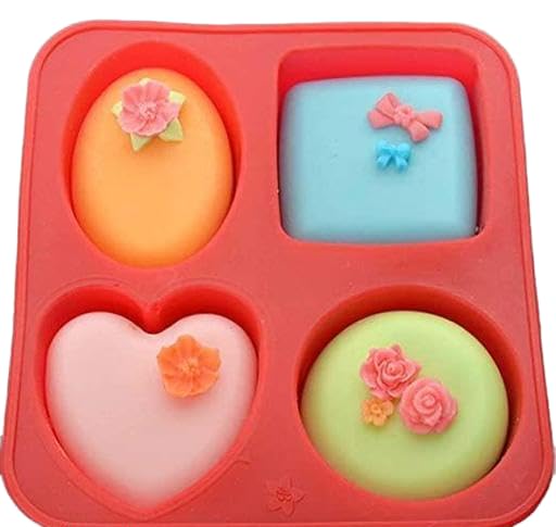 1 Pcs Silicone 4-Cavity Cake and Soap Mould | Durable Cookware, Smart Storage Solutions & Modern Dcor Items|PAC-P008-image-42