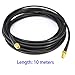 GTIWUNG® Cable de Extensión de Antena SMA, 10m SMA Macho a SMA...