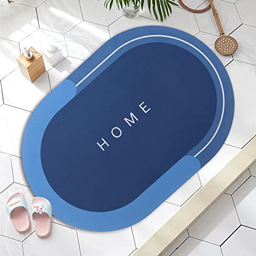 Image of UMAI X SAVYA Home Bath Mat, Quick Drying Water Soak Bathroom Mat Water Absorbent Door Mat, Floor Mat, Anti Slip Bathroom Cushion Mat (60 * 40)