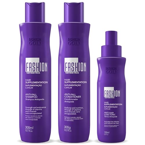 KIT 100Timetros Anti-thinning | AntiQueda FASHION GOLD