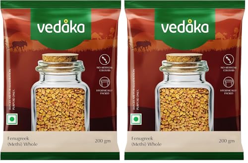 Image of Amazon Brand - Vedaka Fenugreek (Methi), 200g (Pack of 2)