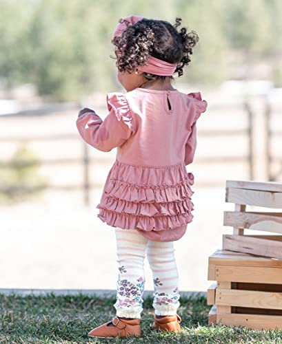 Image of RuffleButts Baby /Toddler Girls Footless Ruffled Tights