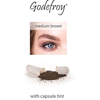 Godefroy Instant Eyebrow Tint – Medium Brown Eyebrow Capsule Tint for Long Lasting Colour – Easy to Use Brow Tint Kit Includes 4 Applications
