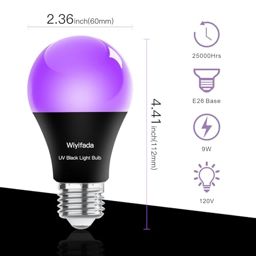 Wiyifada Led Black Light Bulbs 2 Pack thumb #6