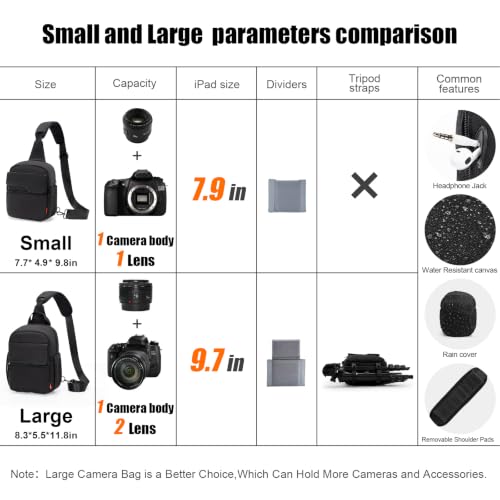 Bolso compacto y ligero tipo bandolera para cámara miniatura 2