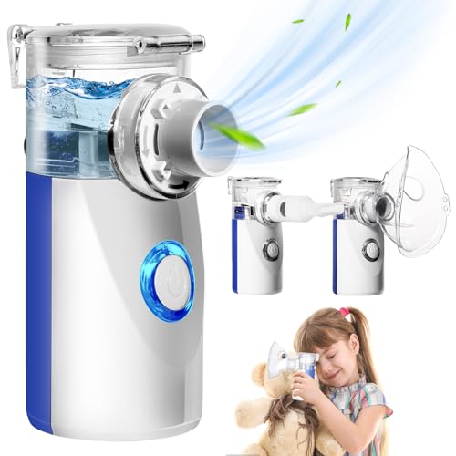 BIAOQINBO Nebulizador Portatil Ultrasónico Azul