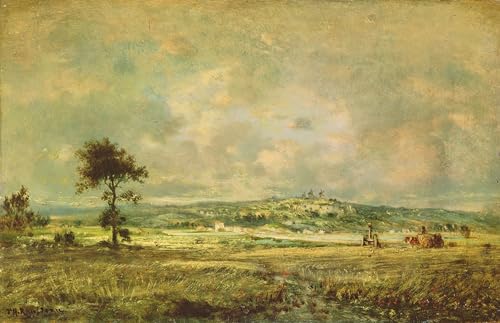 Toile de Montmartre par Rousseau, la solution idéale de 60x90cm pour habiller un grand mur de salon