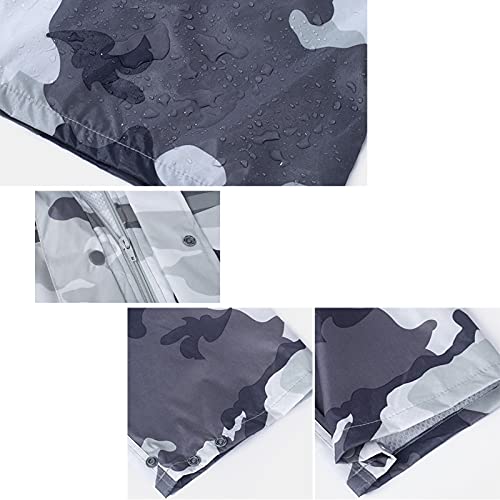Chaqueta impermeable para hombre color gris talla L miniatura 6