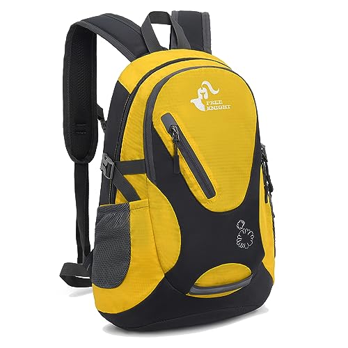 Bseash Kleine Größe 20L leichte wasserdichte Rucksack, Outdoor Sport Travel Daypack für Radfahren Wandern Reiten Radfahren Reisen (Jaune)