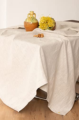 ESSE HOME - Mantel rectangular - cuadrado - redondo - ovalado - de puro lino - Madrid 001 (002, 140 x 180) Cover