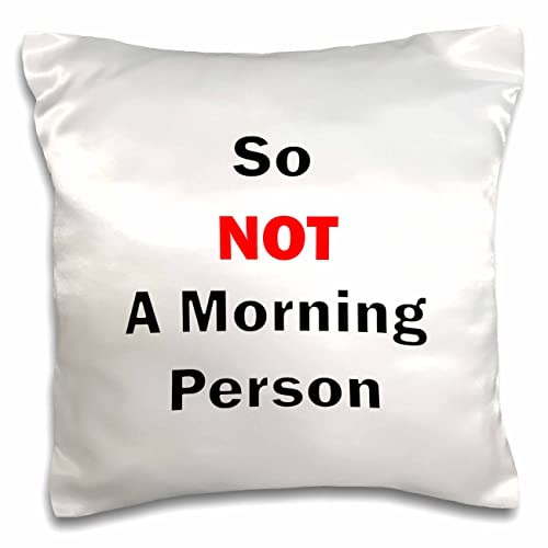 3dRose BlakCircleGirl-Humor Person Im Tired Every Morning (pc-300247-1) Pillow Case, White