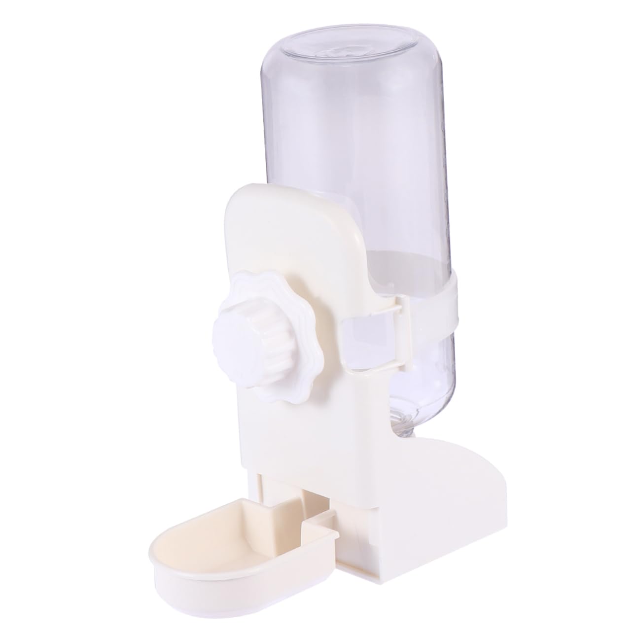 Totority 1Pc Hanging Gravity Waterer for Pets Automatic Water Dispenser Station for Dogs Cats Leak Design Versatile Use Cages White