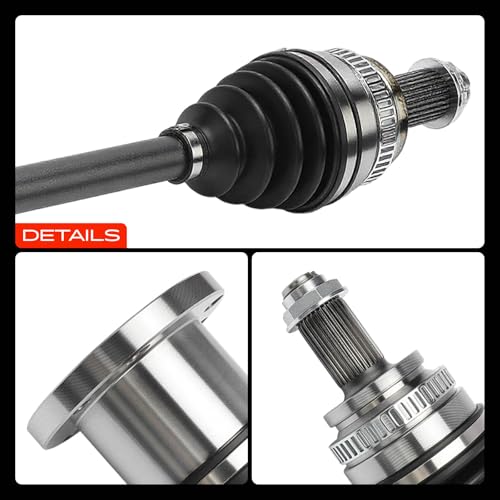 A-Premium Pair (2) Rear CV Axle Shaft Assembly Compatible with BMW 325i Base 2004-2005 2.5L, 325xi Base 2001-2005 2.5L, 330Ci/330i/330xi Base 2001-2005 3.0L, Driver and Passenger Side by A-Premium - Image 9