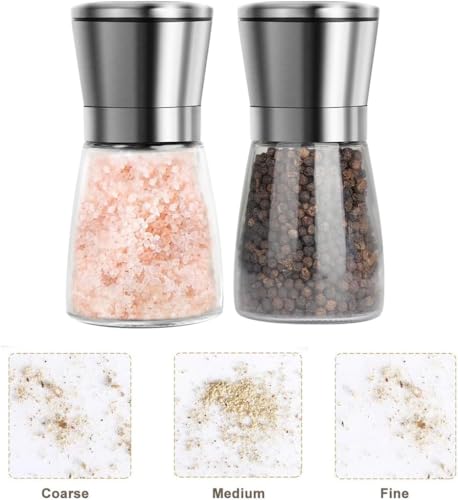 Image of Salt and Pepper Shaker Set (Pour Holde Mill) (Mini Pepper Mill 2 PCs)