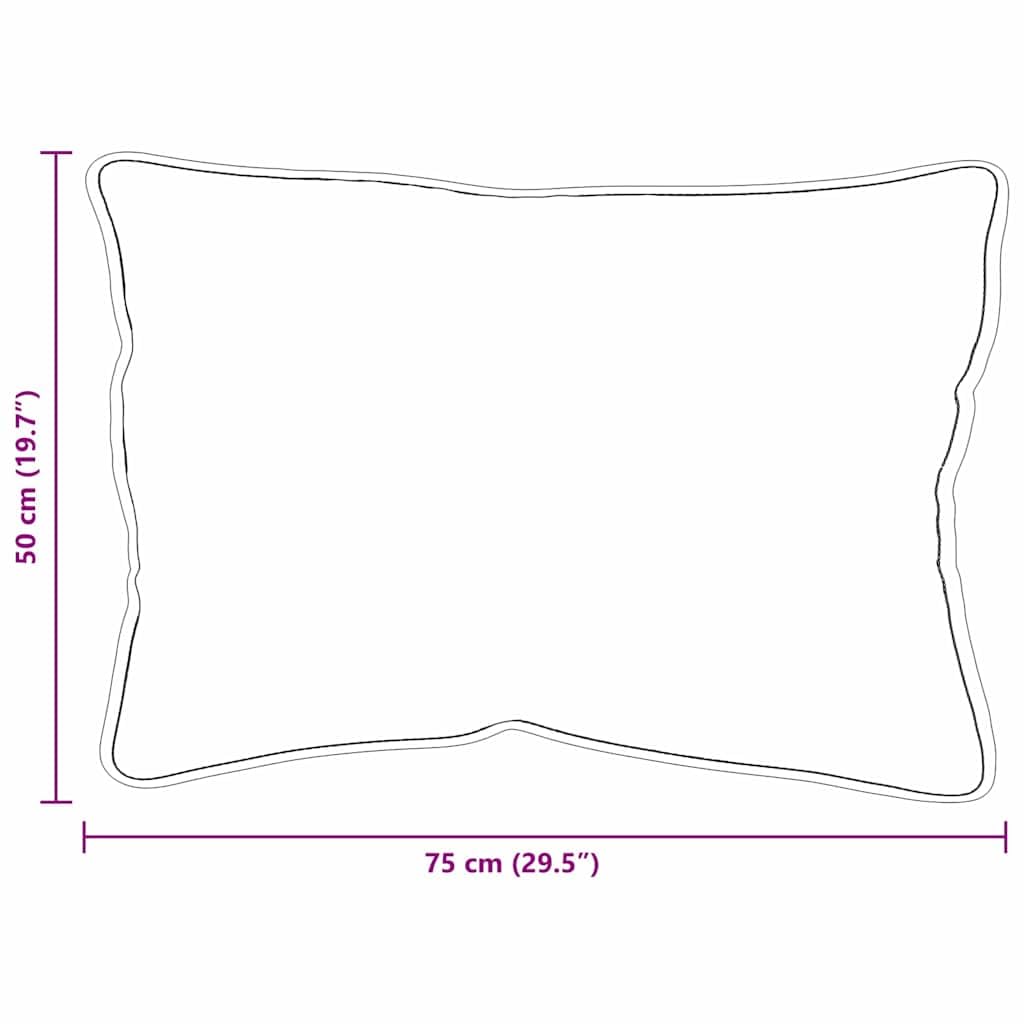 Juego de 2 almohadas de 61 x 41 x 20 cm, poliéster blanco, almohadas para reposacabezas de cama, sofá o habitación de invitados, suave con relleno de poliéster para interiores