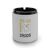 スターウォーズ 灰皿 革製灰皿 丸い円筒形 アッシュトレイ 卓上 大容量 屋外 おしゃれ ステンレス おしゃれ 大容量 屋外 室内 防臭 車用 ブラック 洗いやすい インテリア コンパクト