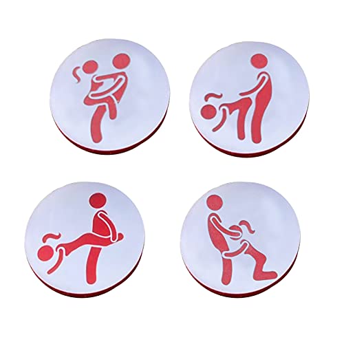 Hevirgo 4Pcs Golf Ball Markers,Golf Ball Markers Adult Humor,Wooden Personalized Markers,Handmade Golf Accessories Gift For Gardens, Trees, Porches, Grasslands For Women Men Adult 4Pcs/1 Set #TOP3