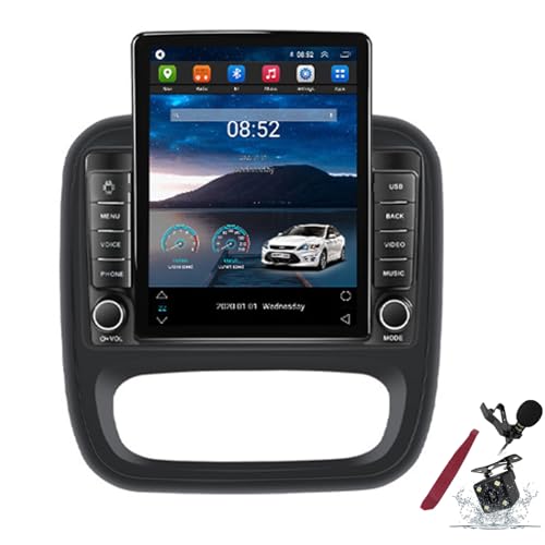 Lecteur multimédia Android 15 GPS pour Opel Vivaro B et Renault Trafic 3 avec Bluetooth HIFI